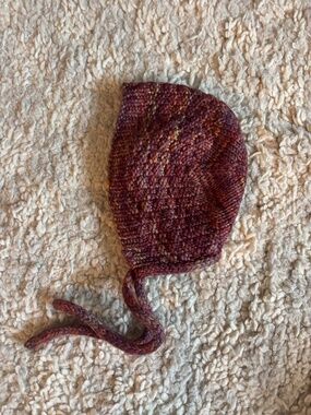 Handknit Baby Bonnet Knit Cap Toddler Hat